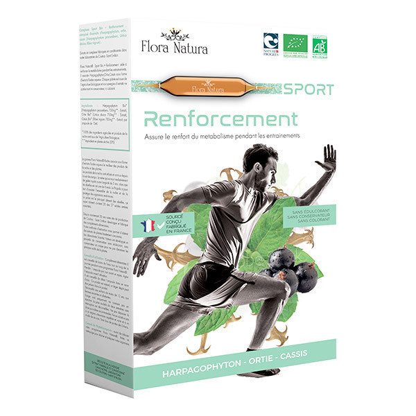 Flora Natura - Sport Bio + Renforcement - 20 ampoules Flora Natura - Sport Bio + Renforcement - 20 ampoules