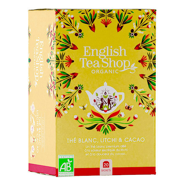 English Tea Shop - Thé blanc Cacao litchi 20 sachets